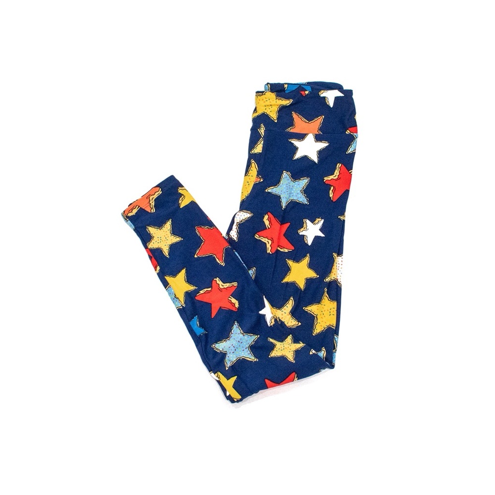 4th of July Patriotic Leggings (Sugar Cookie Stars)